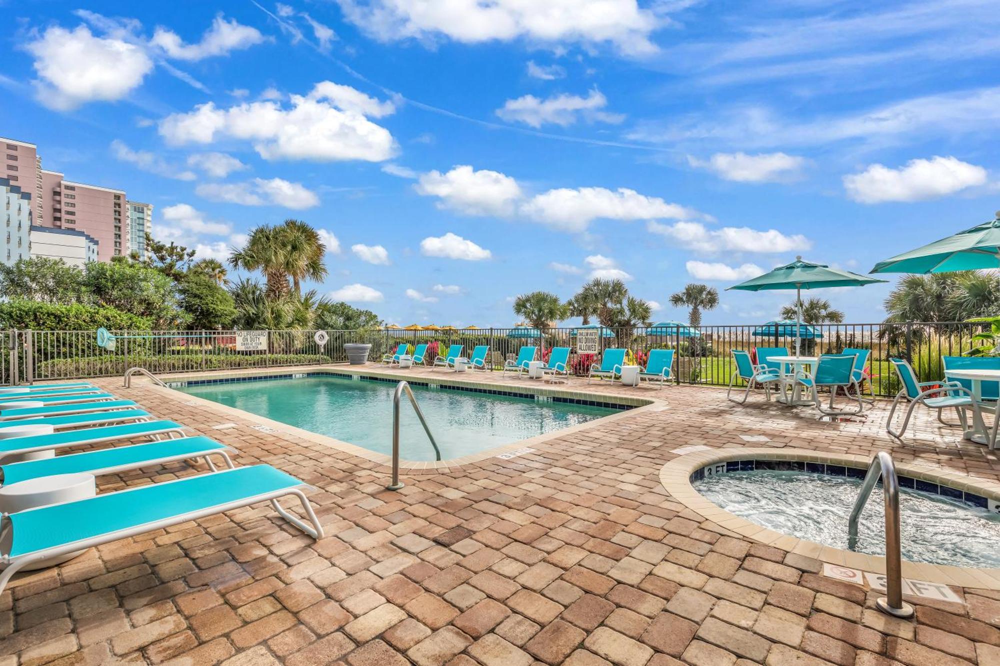 Ocean View Double Suite! Sleeps 4 Meridian Plaza 705 Myrtle Beach Luaran gambar