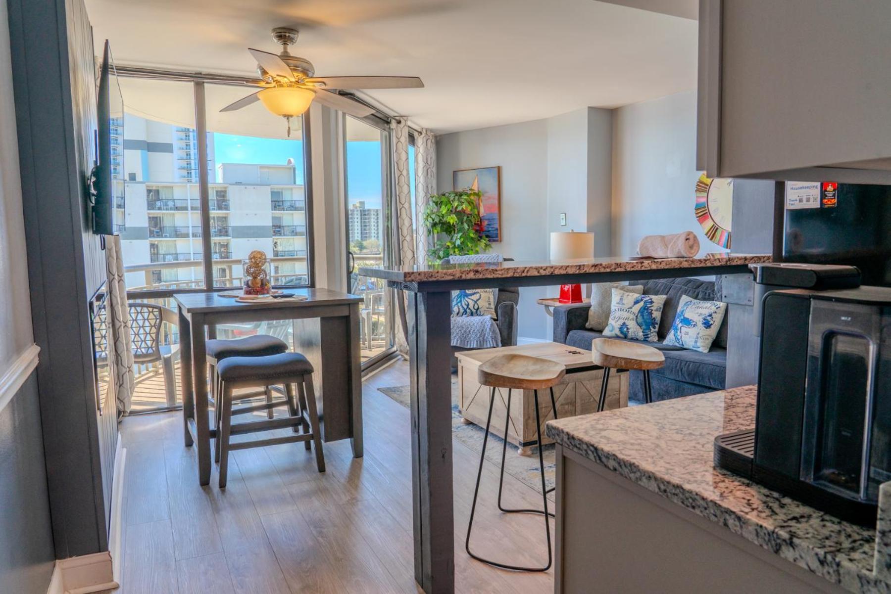 Ocean View Double Suite! Sleeps 4 Meridian Plaza 705 Myrtle Beach Luaran gambar