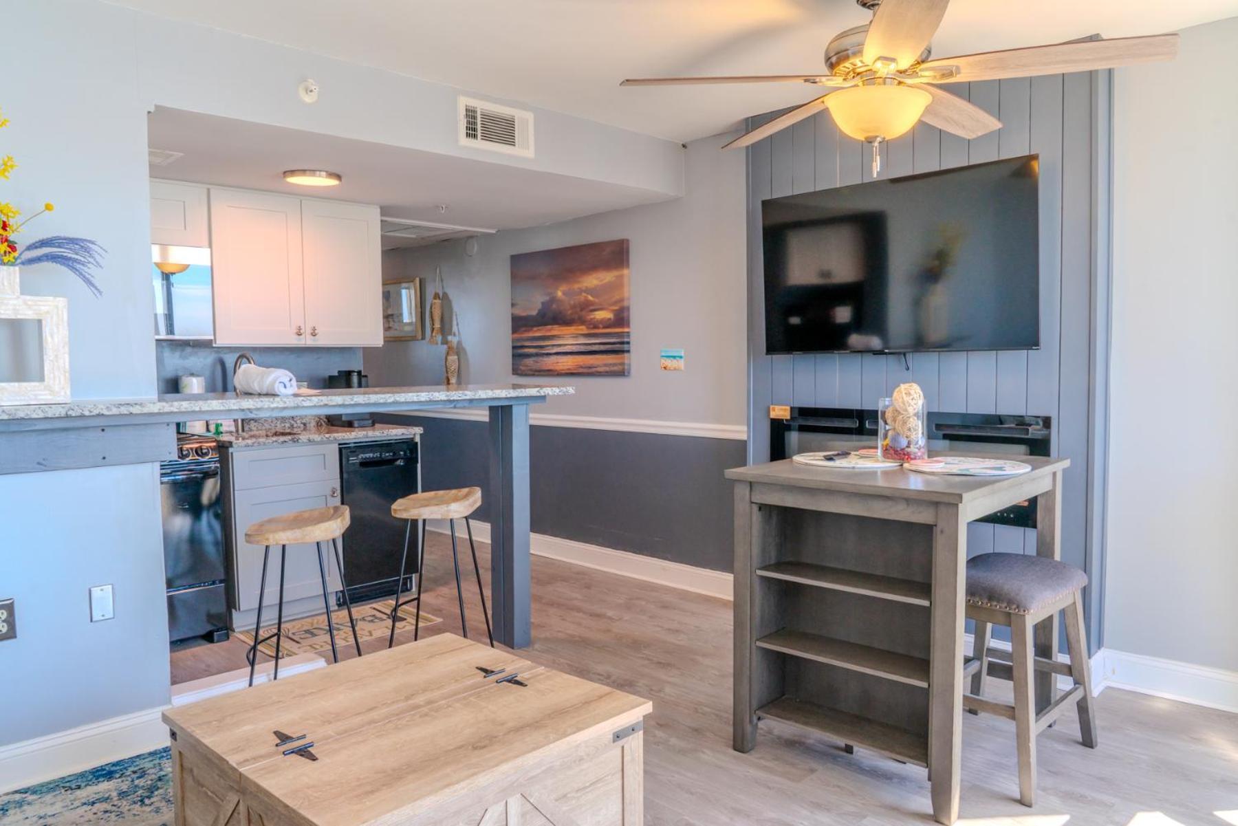 Ocean View Double Suite! Sleeps 4 Meridian Plaza 705 Myrtle Beach Luaran gambar